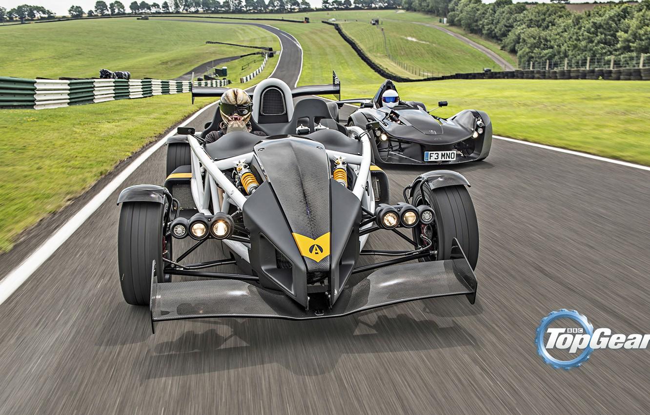 Wallpaper Top Gear, Cars, Speed, Front, Day, Stig, Ariel Atom, Track