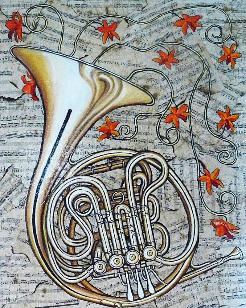 798x1001px French Horn Wallpaper