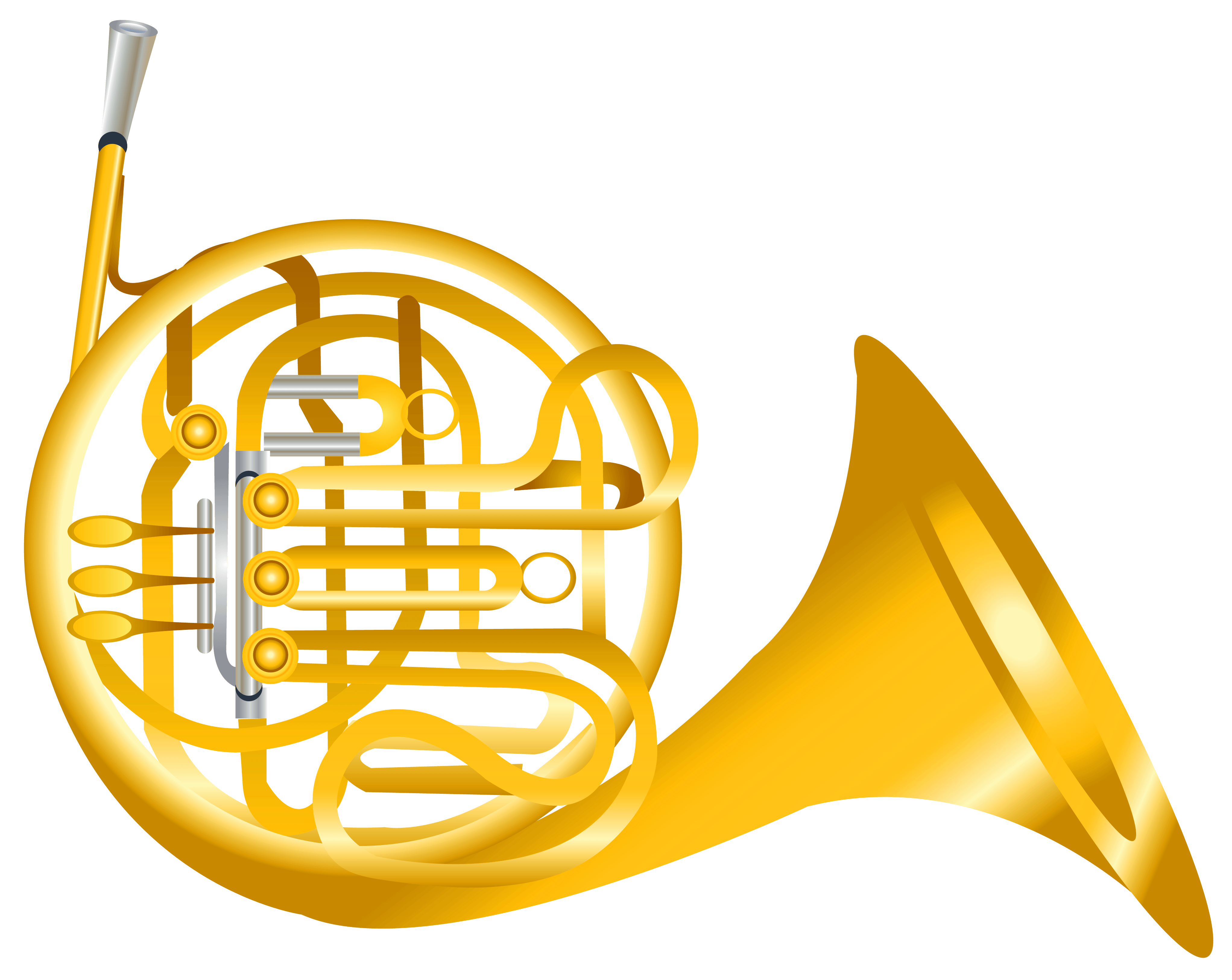 French Horn Transparent PNG Clipart
