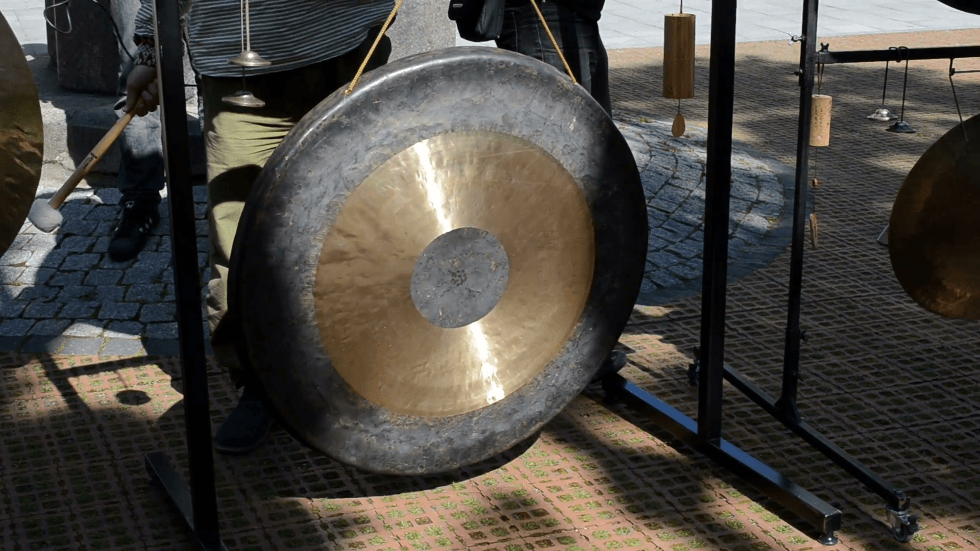 gong traditional musical instrument Stock Video Footage