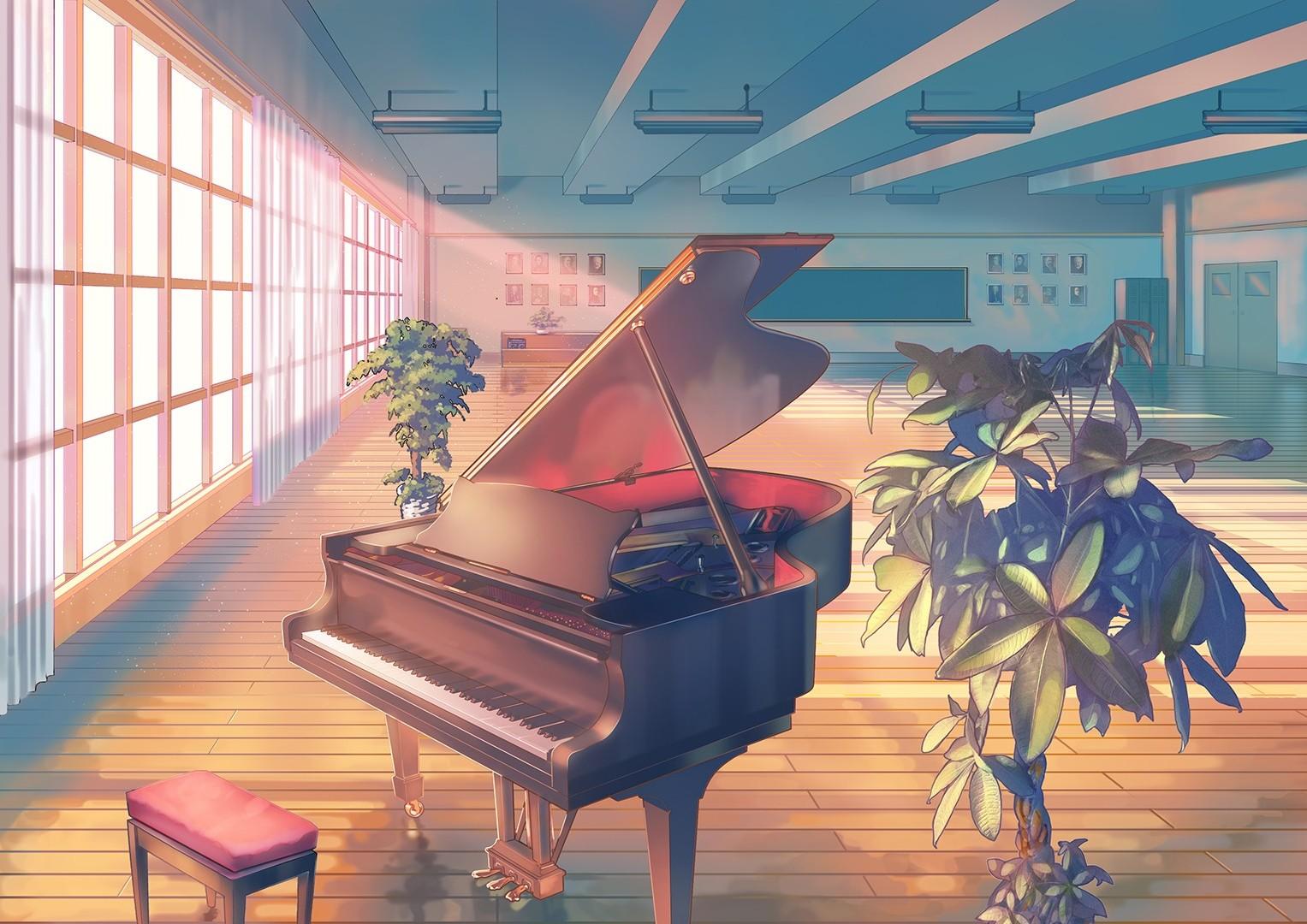 anime, Piano, Classroom Wallpaper HD / Desktop and Mobile Background