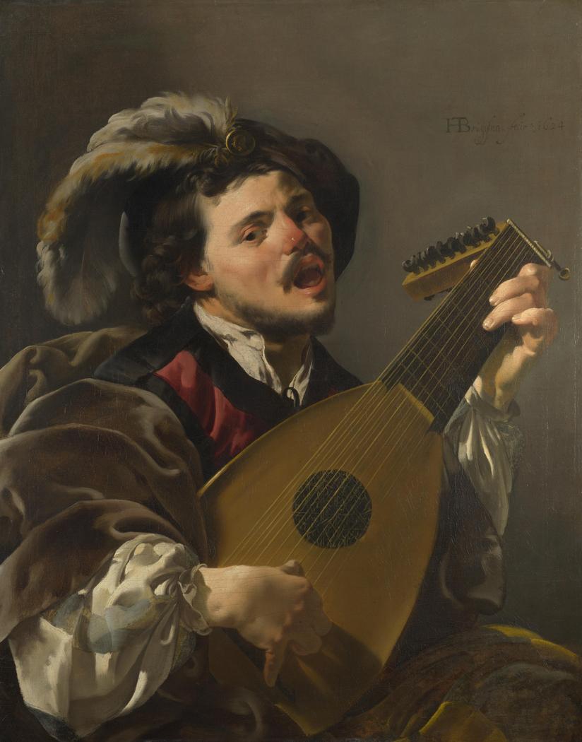 A Man playing a Lute Hendrick ter Brugghen on USEUM