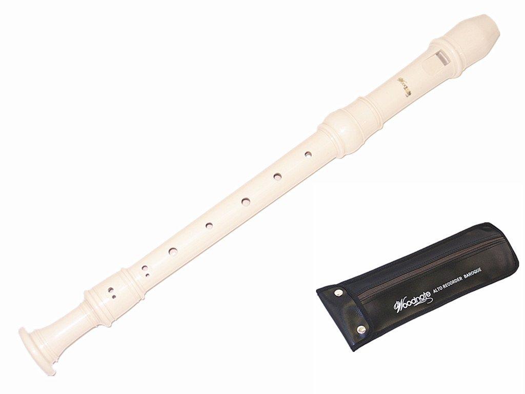 Woodnote Ivory White Alto Recorder Baroque Fingering 3