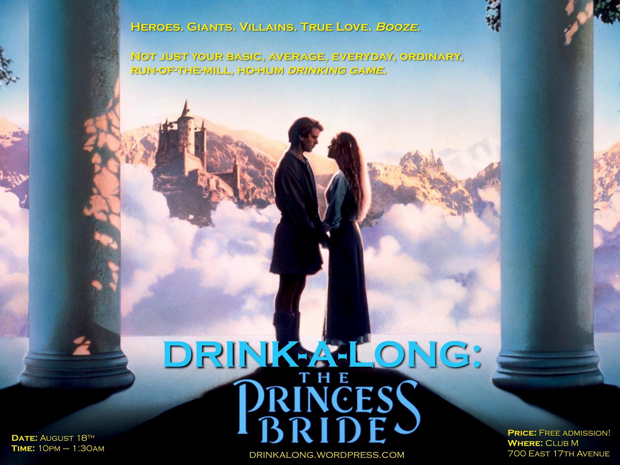 Updated Cast List: 'Drink A Long: The Princess Bride'. He Said She
