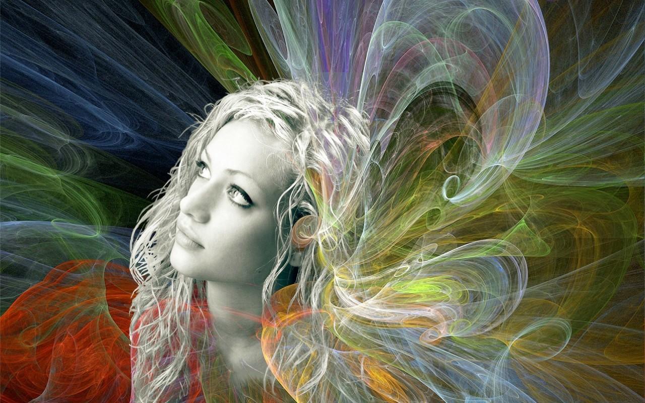 Woman Abstract Hair Style wallpaper. Woman Abstract Hair Style