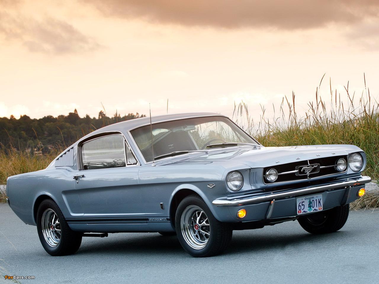 Mustang GT Fastback 1965 wallpaper (1280x960)