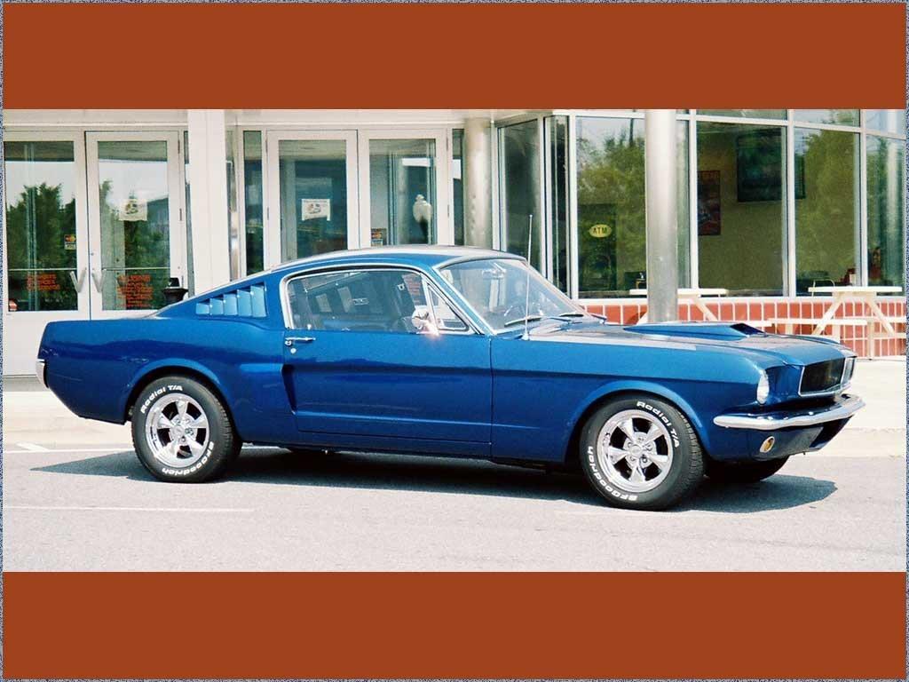 Ford Mustang Wallpaper Blue Fastback