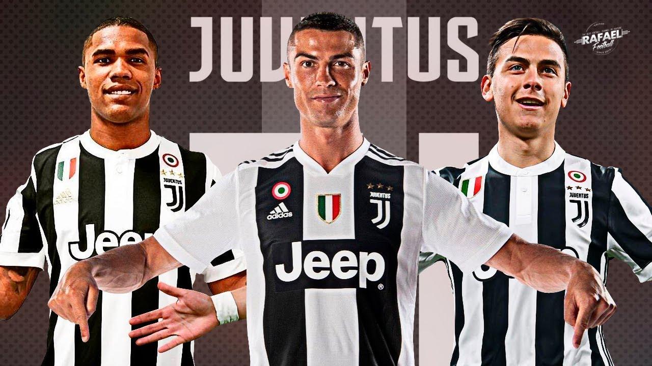Cristiano Ronaldo, Paulo Dybala, Douglas Costa Juventus Trio