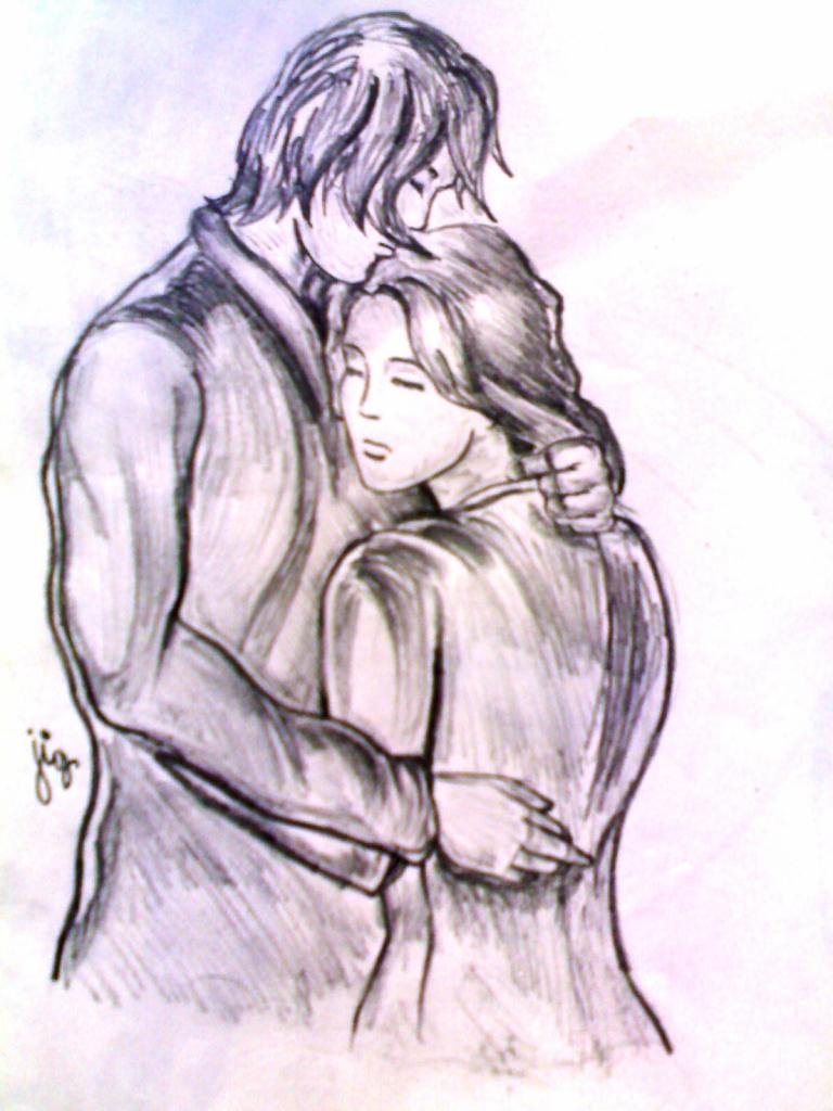 cute love drawings in pencil