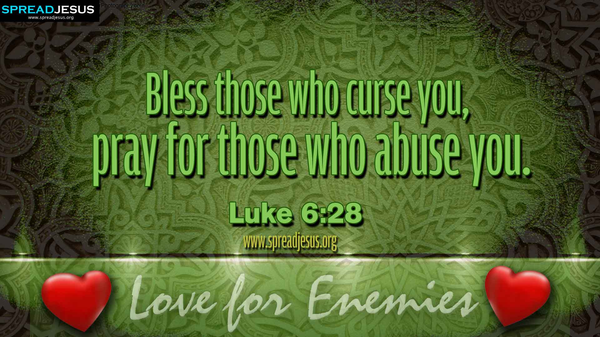 BIBLE QUOTES Luke 6:28 HD WALLPAPERS FREE DOWNLOAD