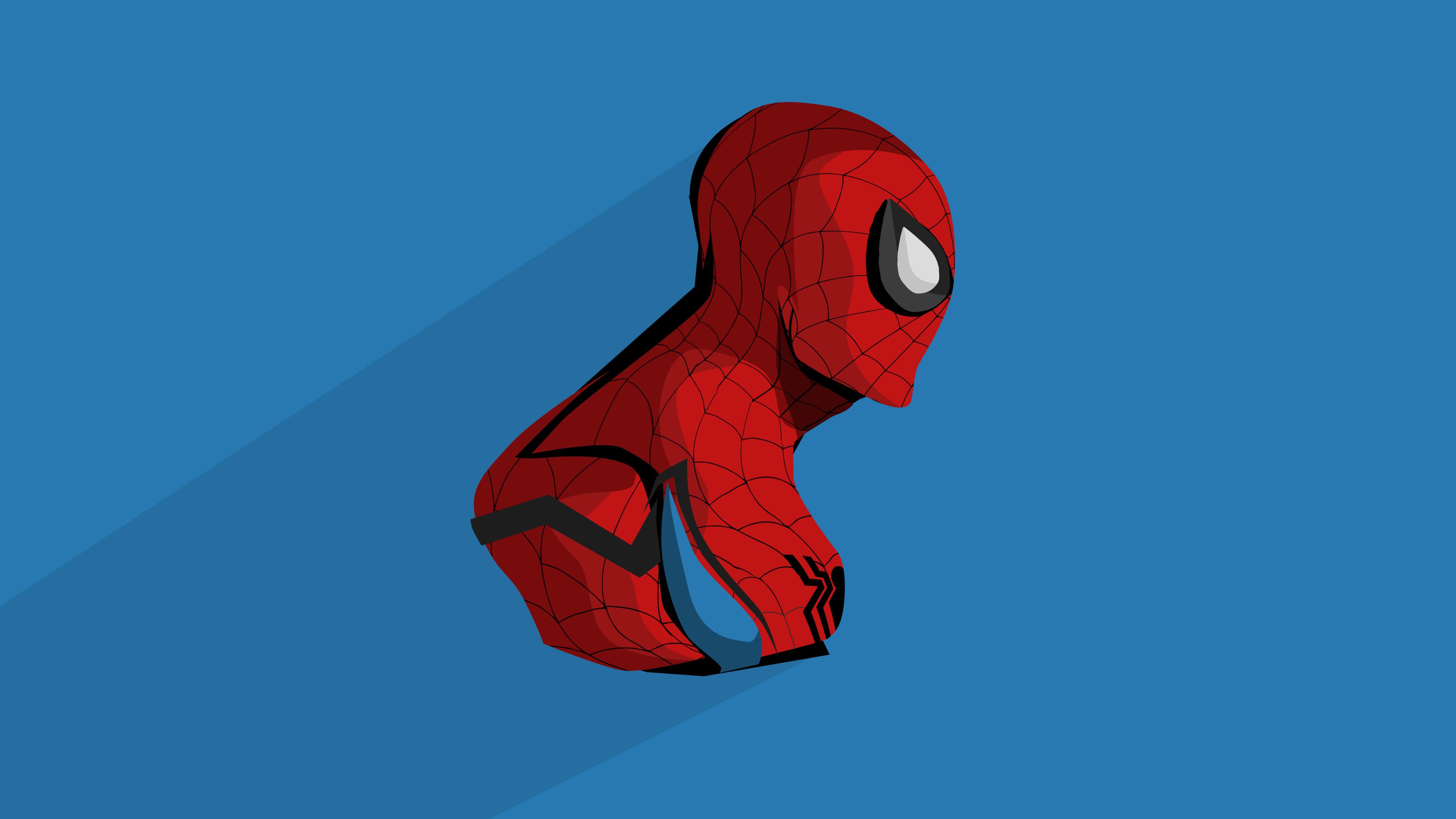 Spider Man Minimal Artwork 4K Wallpaper