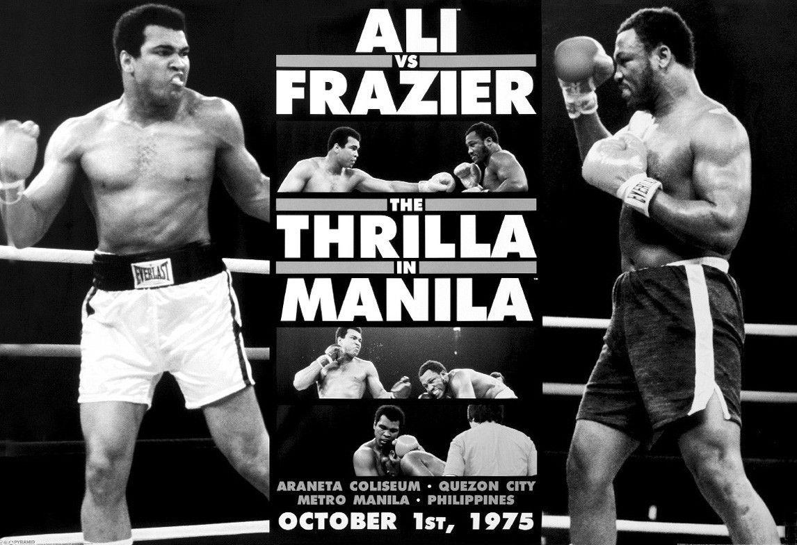 Muhammad Ali Joe Frazier Thriller Fight Poster Photo. Muhammad Ali