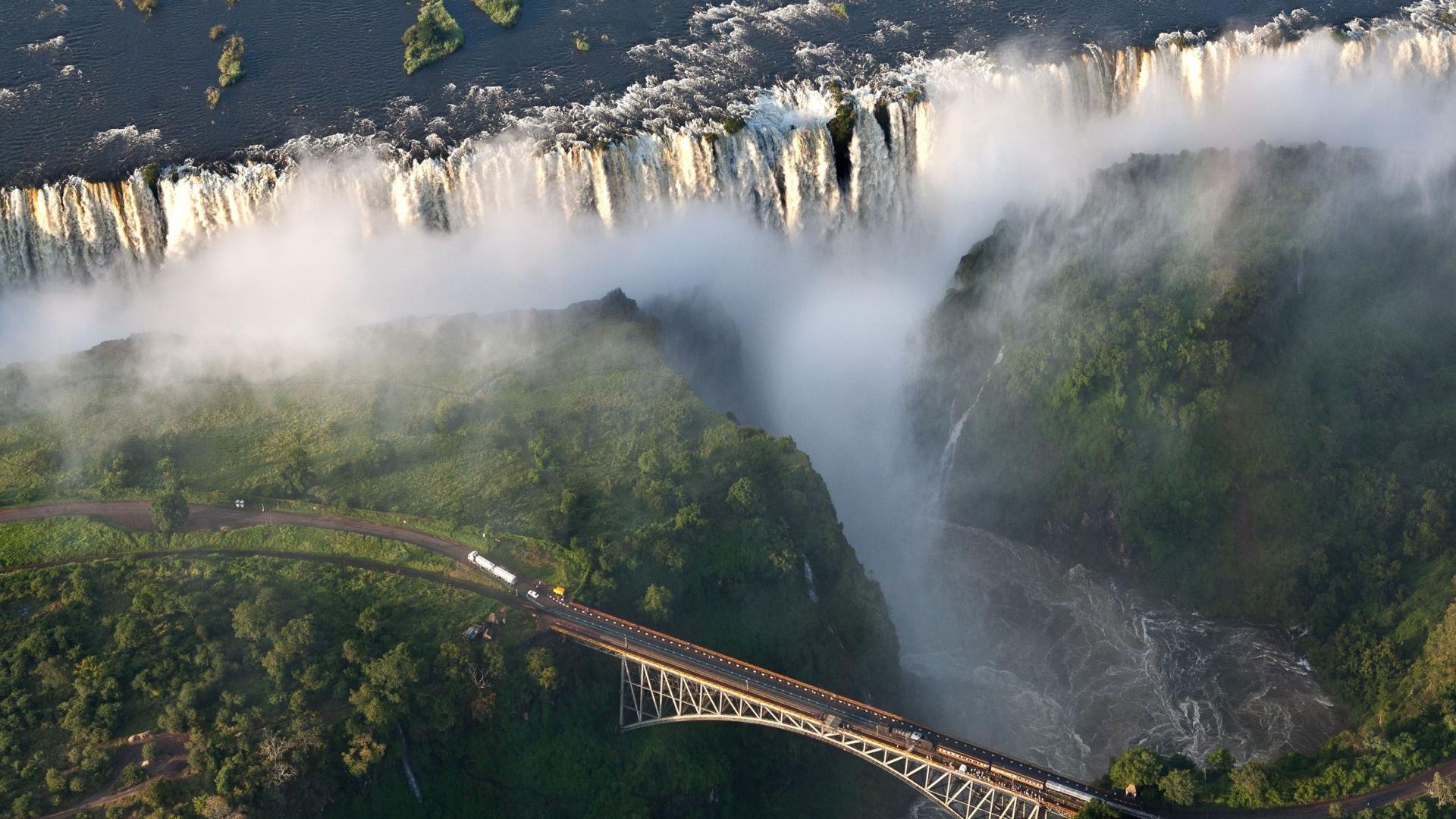 Bridges south africa waterfalls victoria falls wallpaper