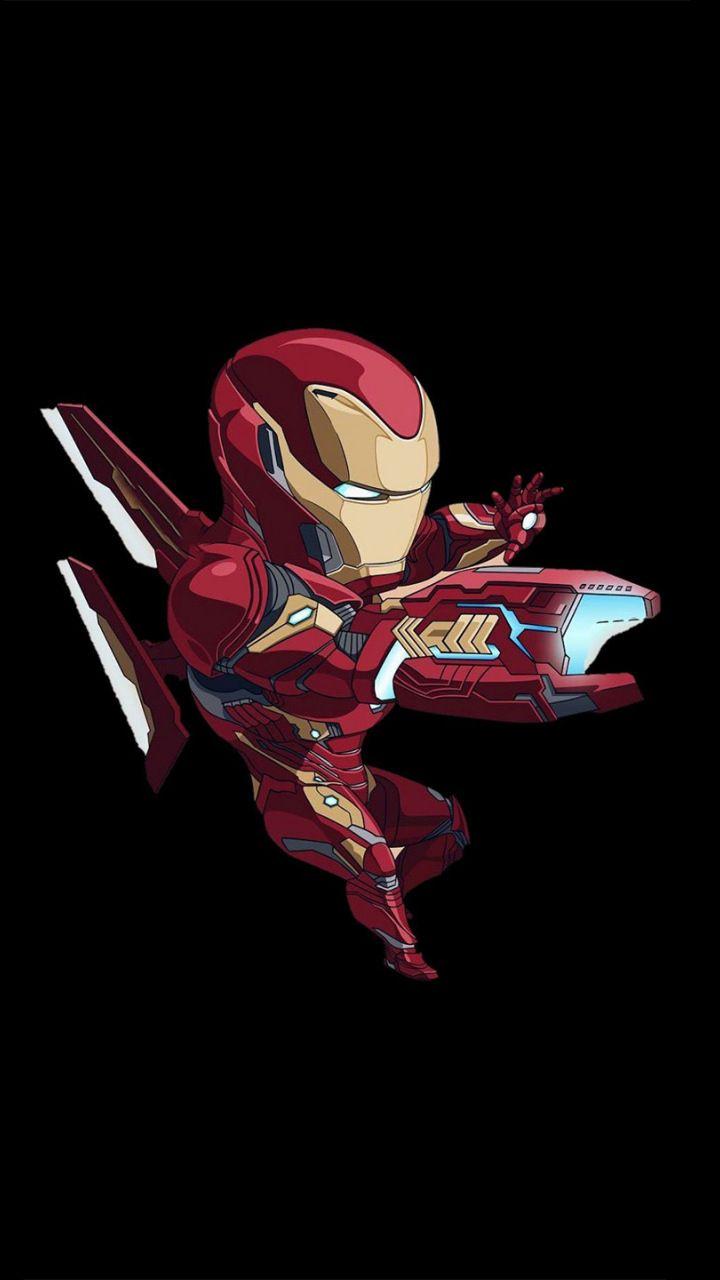 Iron man, bleeding edge armor, artwork, minimal, 720x1280 wallpaper. Chibi marvel, Iron man art, Marvel wallpaper