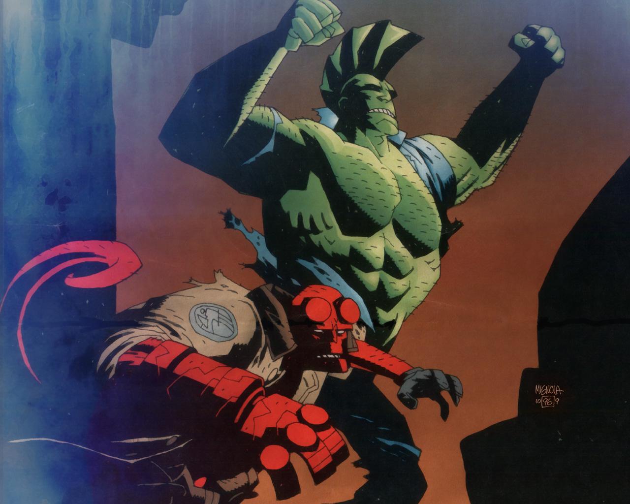 savage dragon and hell boy. Zoom Comics Comic Book Wallpaper