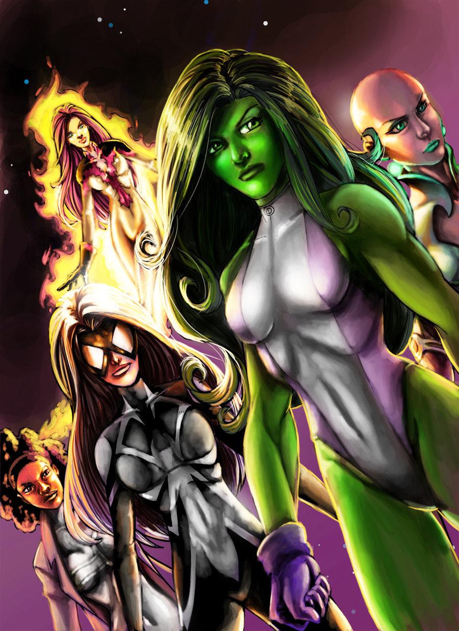 Femme Fatales image Lady Avengers Assemble! HD wallpaper