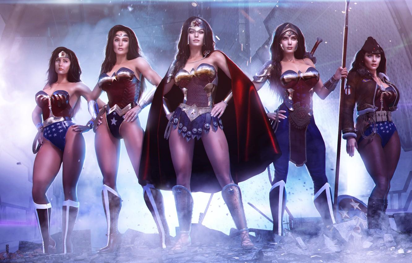 Wallpaper costume, Wonder Woman, Amazon, DC Comics, Princess Diana