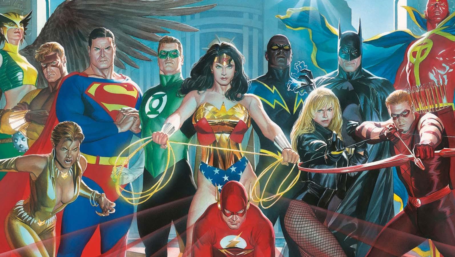 Alex Ross, #Wonder Woman, #Green Lantern, #Red Tornado, #DC Comics