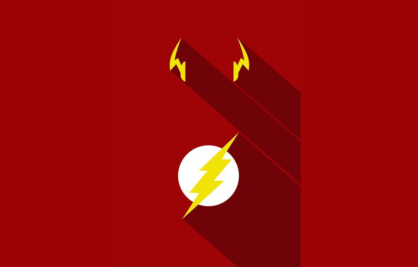 Wallpaper red, logo, yellow, hero, DC Comics, Flash, yuusha, tv