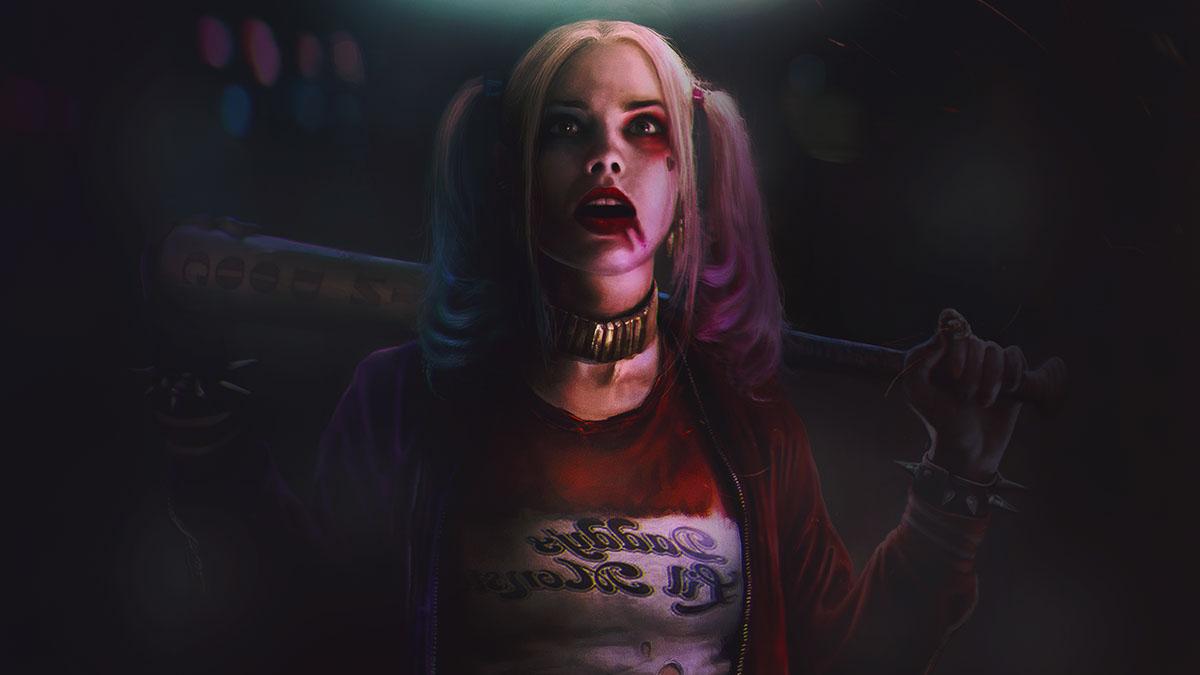 Harley Quinn Wallpaper Correction, lightingedit