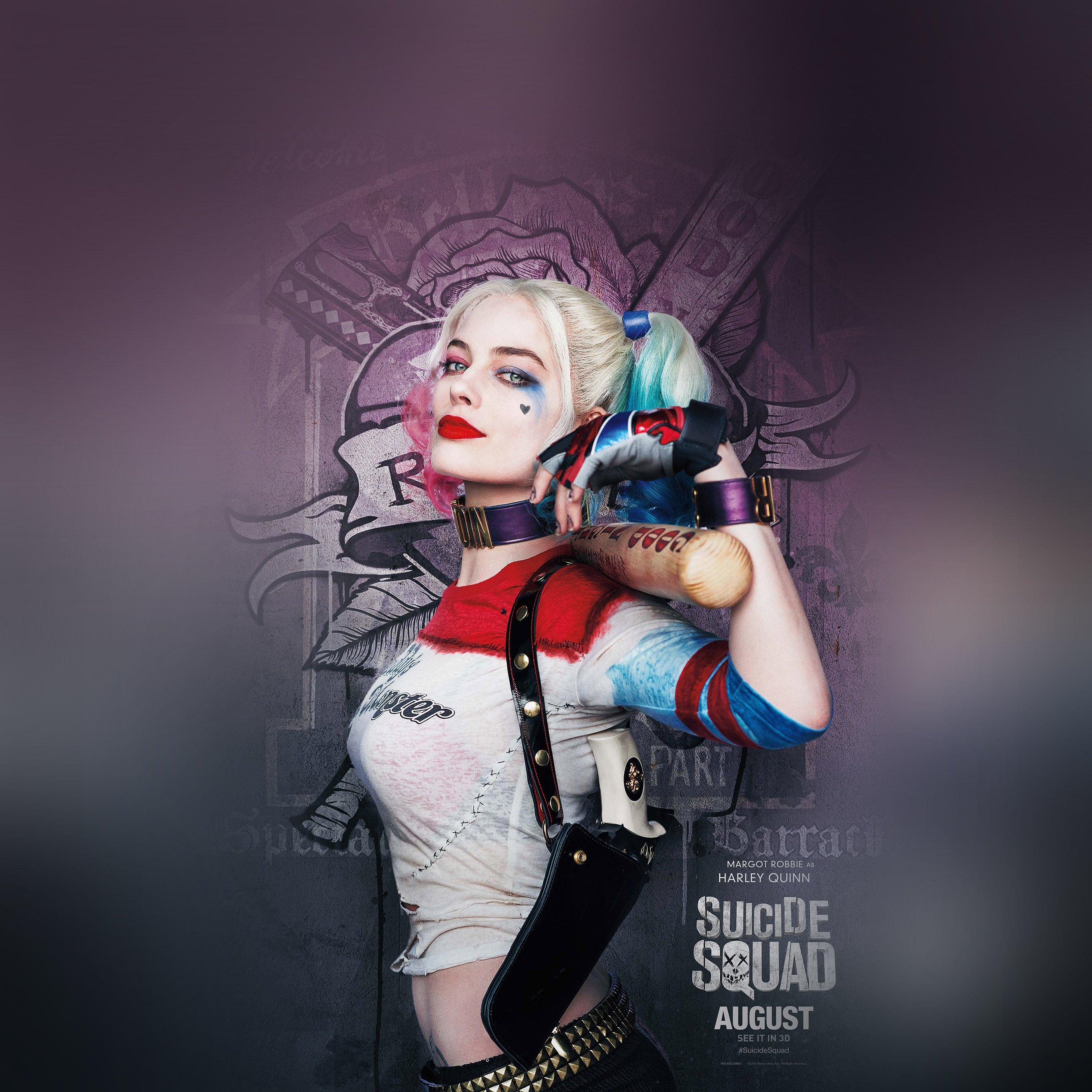 Suicide Squad Poster Film Art Hall Harley Quinn Wallpaper
