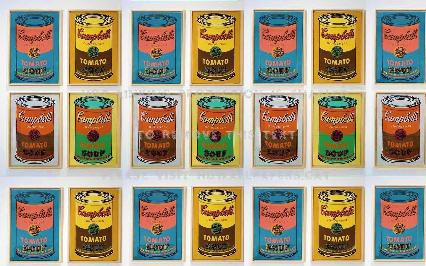 warhol campbells soup andy pop art sixties