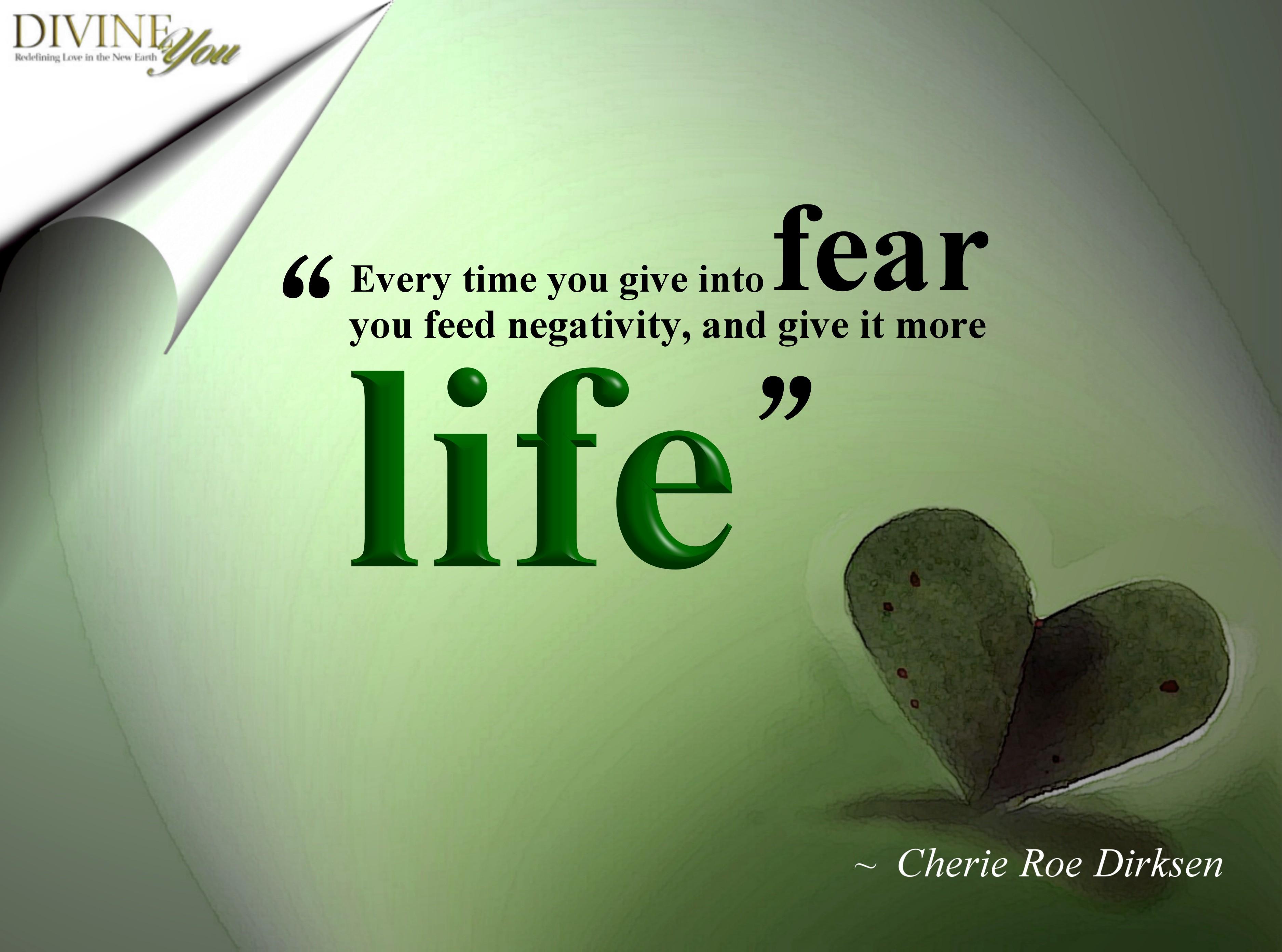 Life Quotes Of Fear HD Wallpaper For Desktop