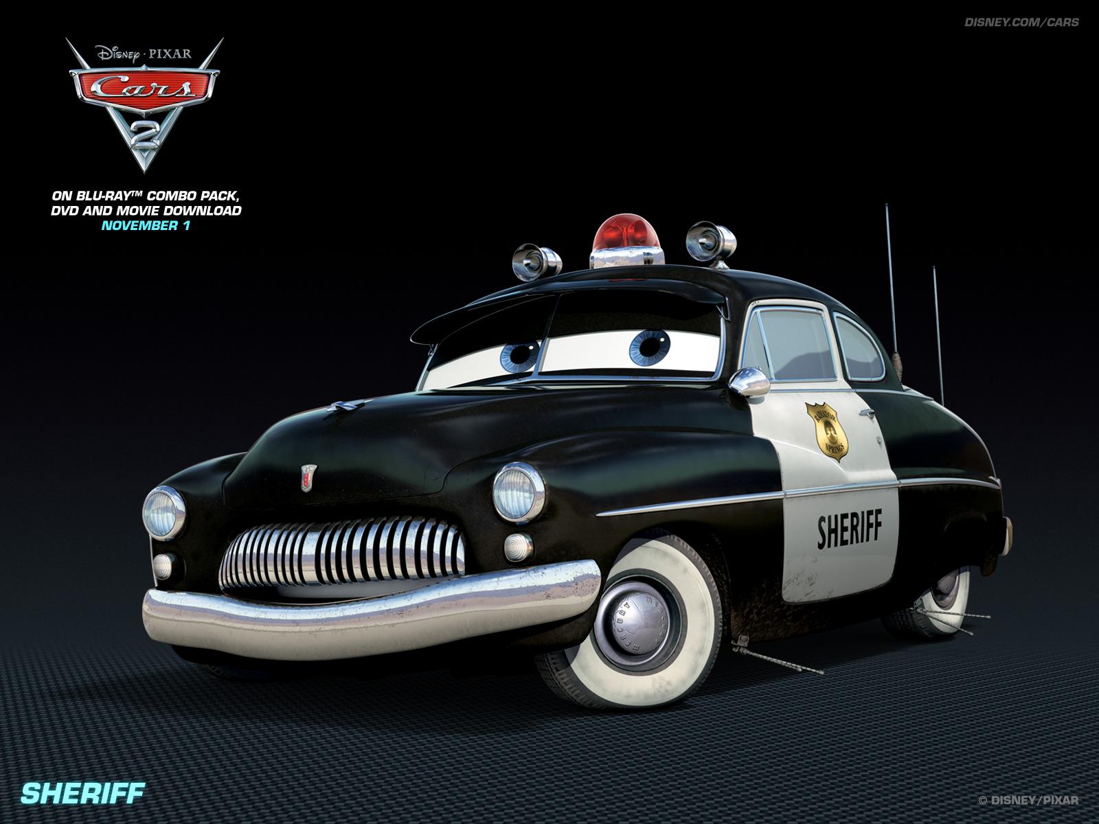 Disney Pixar Cars - Sheriff HD wallpaper and background