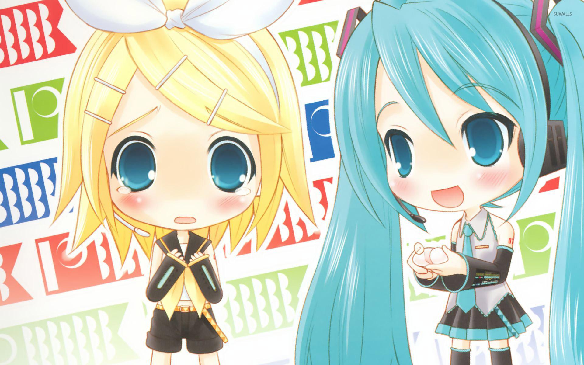 Hatsune Miku and Kagamine Rin