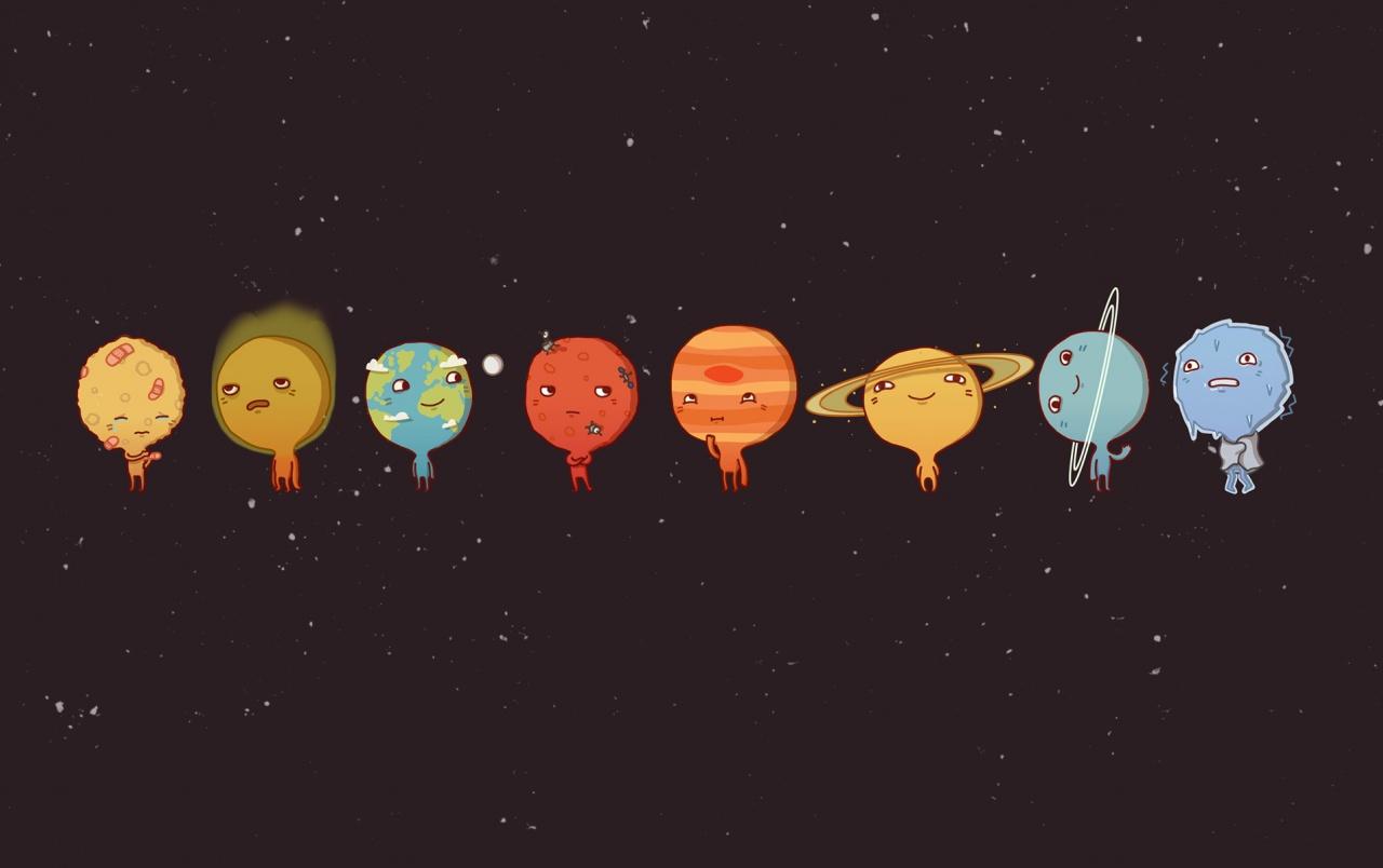 Solar System Funny Planets wallpaper. Solar System Funny Planets