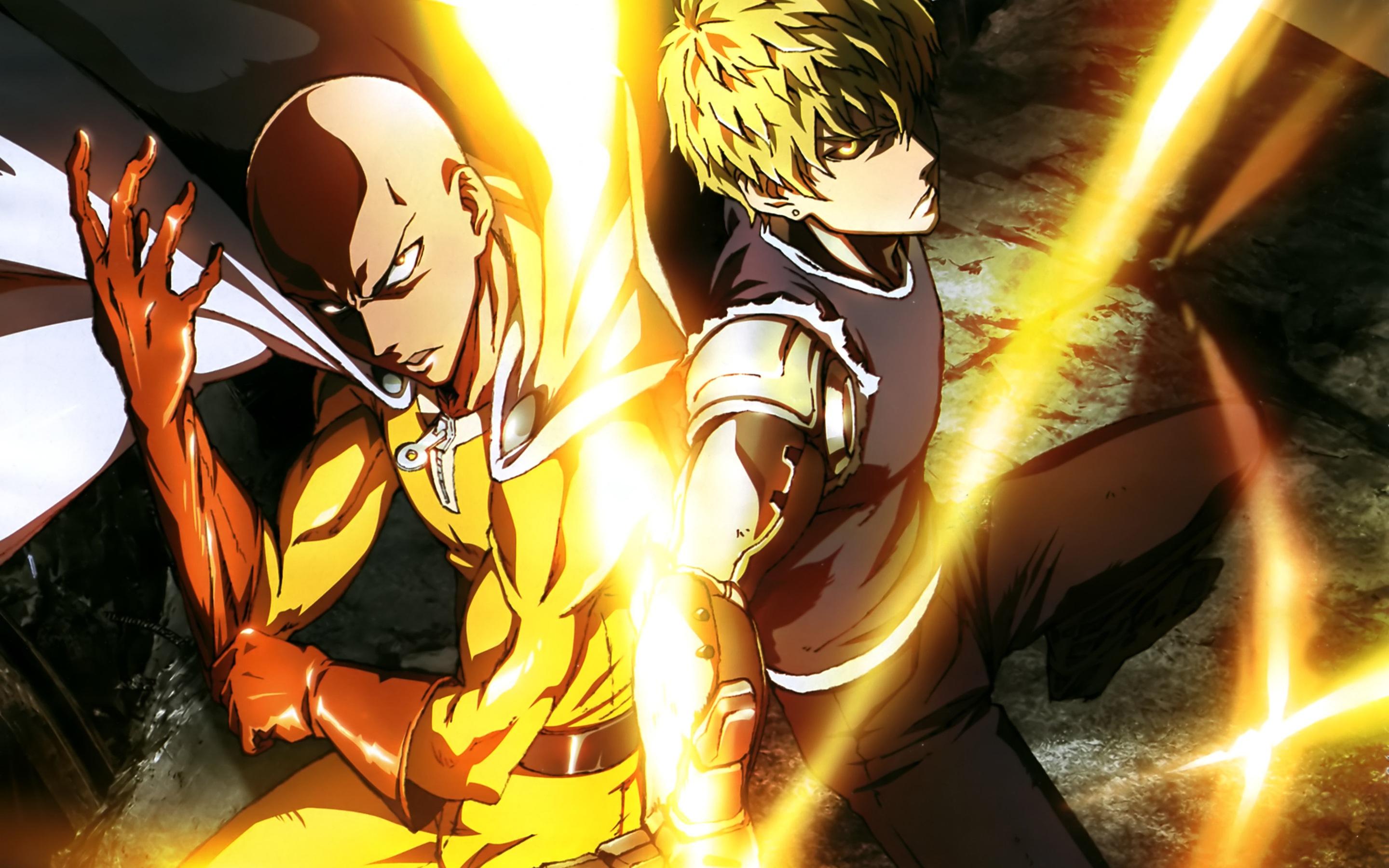 Saitama (One Punch Man) image Saitama and Genos HD wallpaper