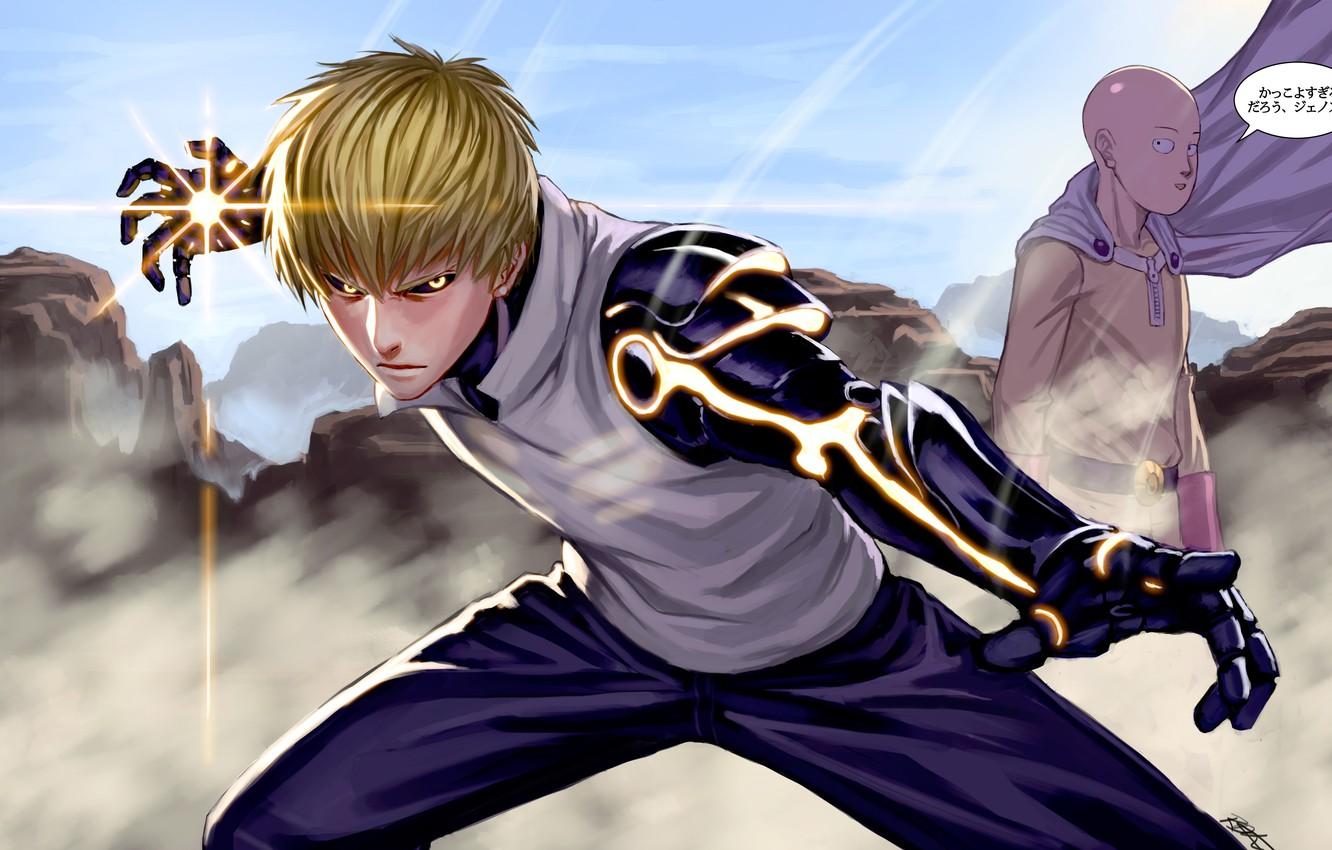 One Punch Man Wallpaper Genos Saitama by dommy