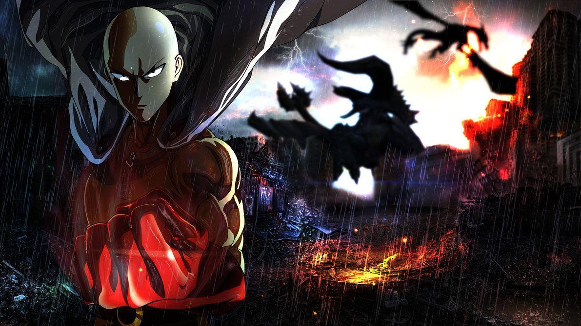 Saitama in an explosion - One-Punch Man wallpaper - Anime wallpapers -  #52861