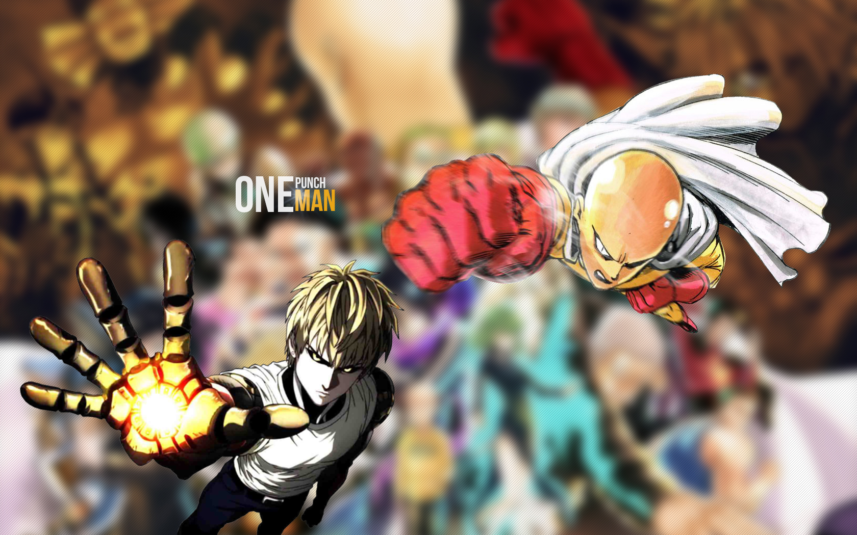 One Punch Man Wallpaper Genos Saitama by dommy. Daily Anime Art