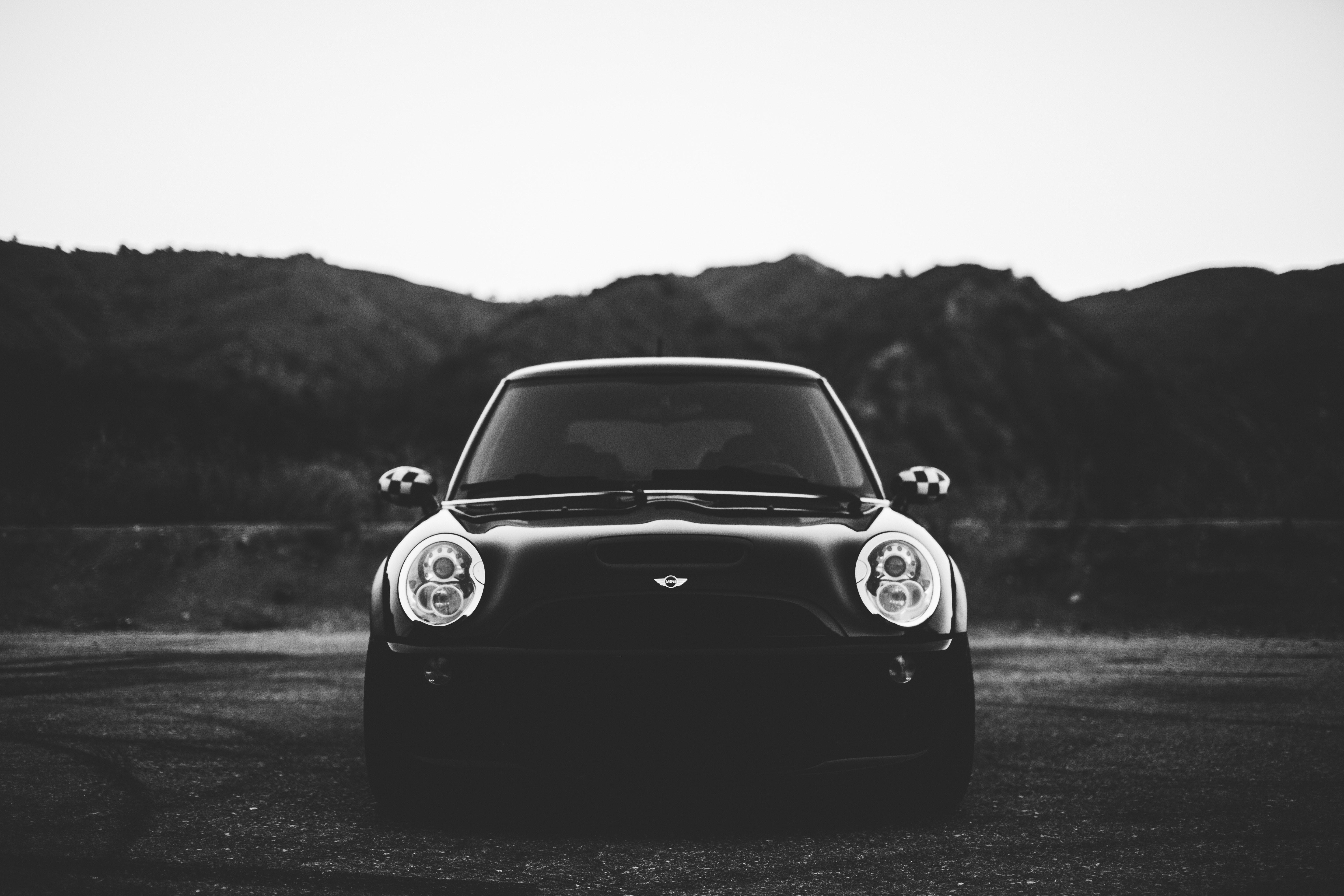 Mini Cooper S R56 Monochrome, HD Cars, 4k Wallpaper, Image