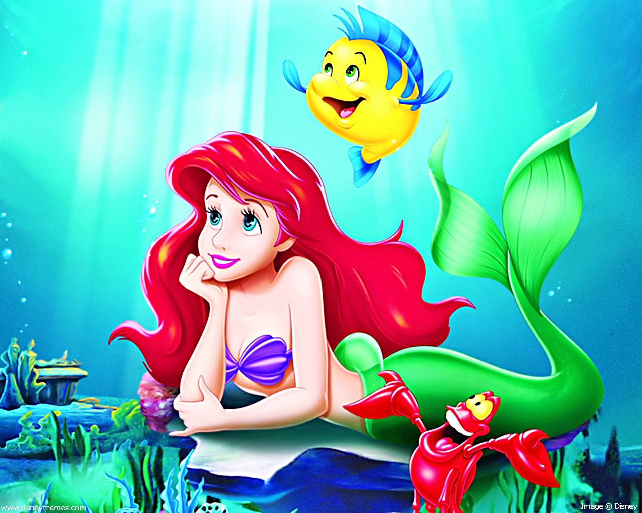 Walt Disney Wallpaper Little Mermaid Disney Characters Wallpaper