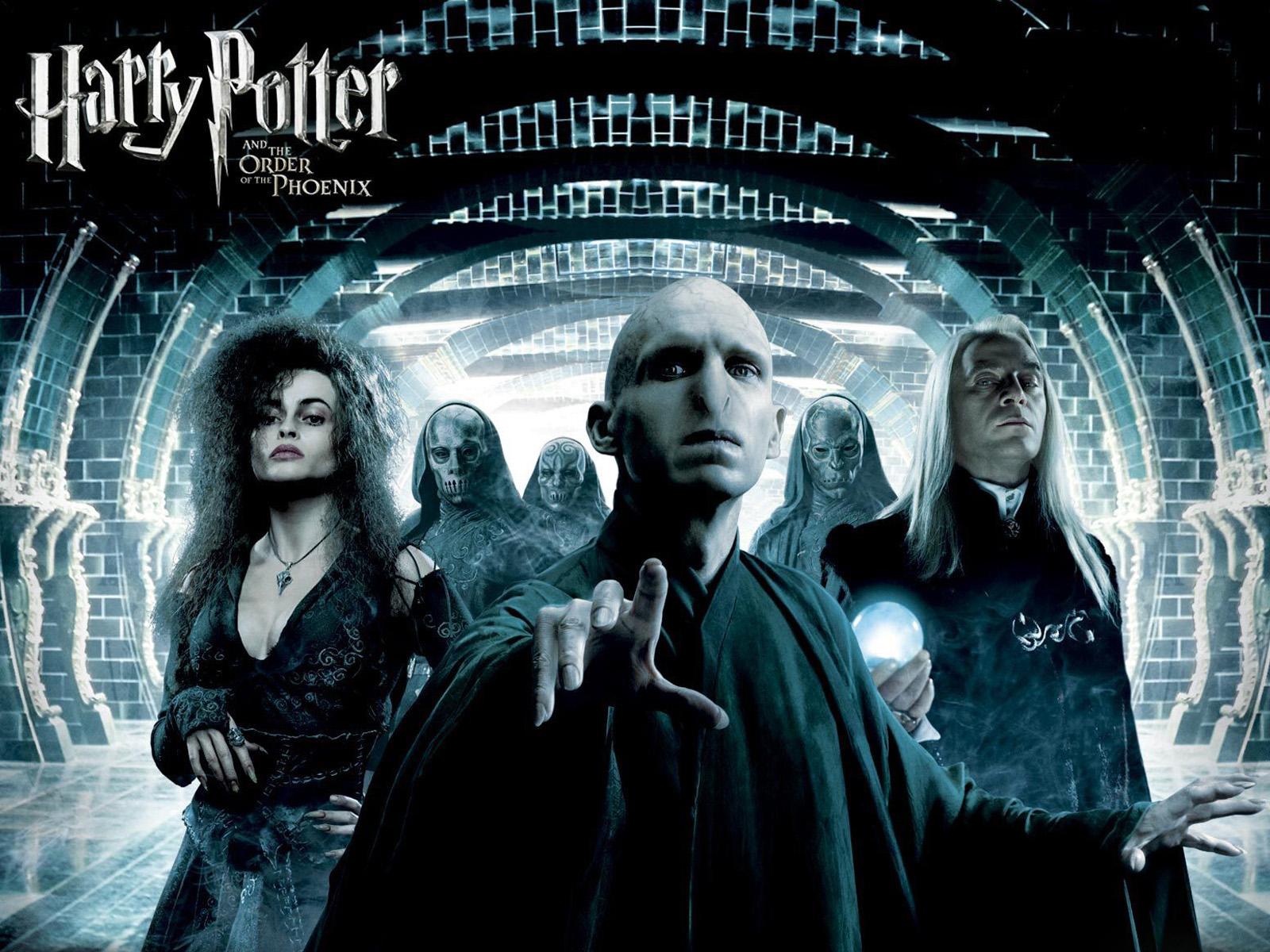 Bellatrix Lestrange Lord Voldemort Lucius Malfoy hp5 1600×1200