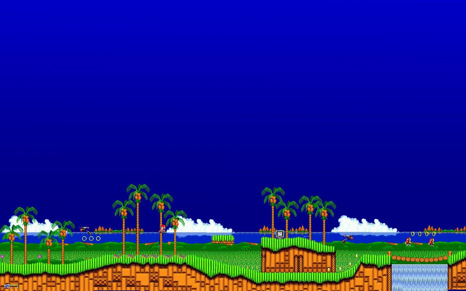 Фон green hill zone