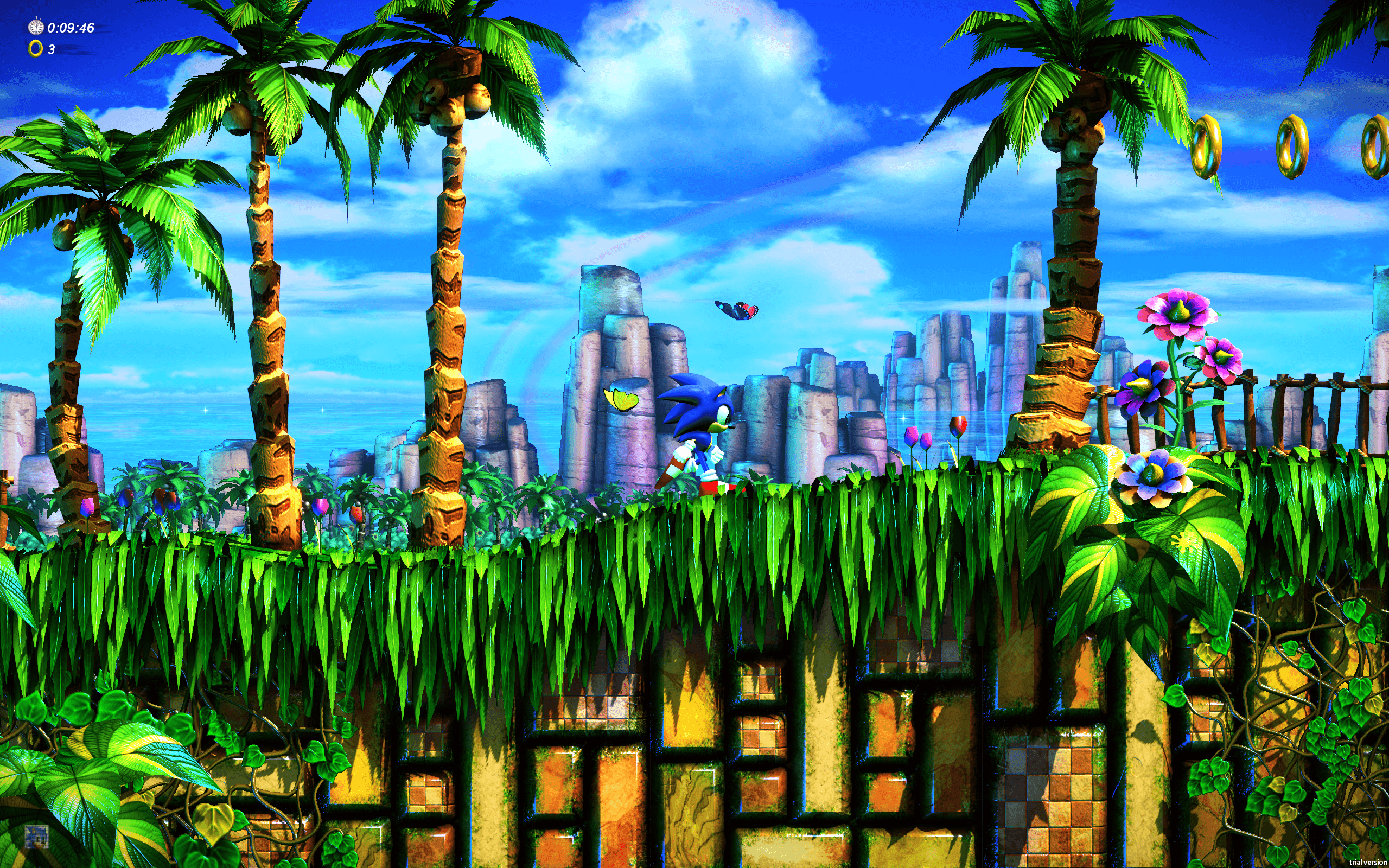 Sonic Fan Remix Hill Zone 3 HD Wallpaper • GamePhD