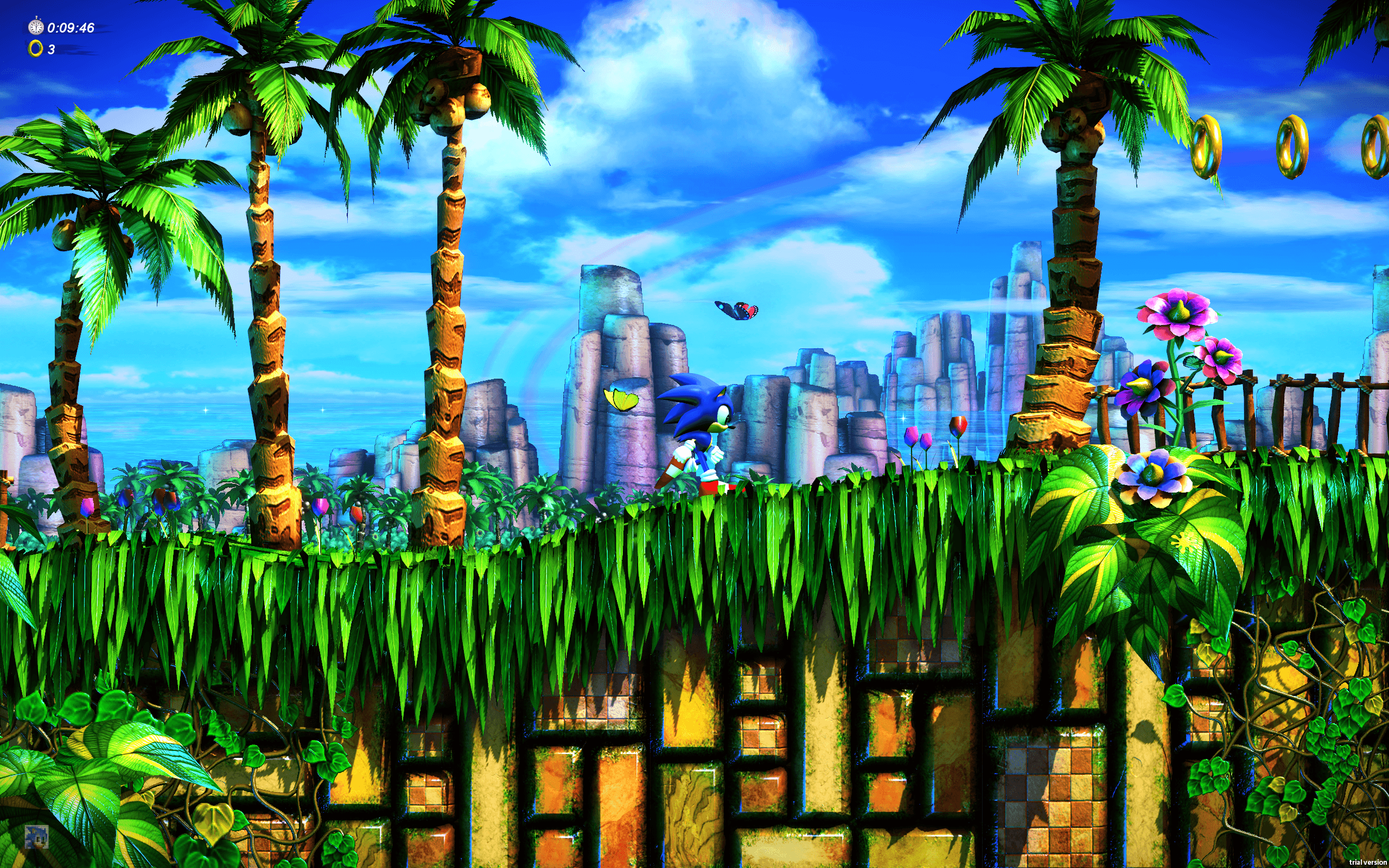 Фон green hill zone