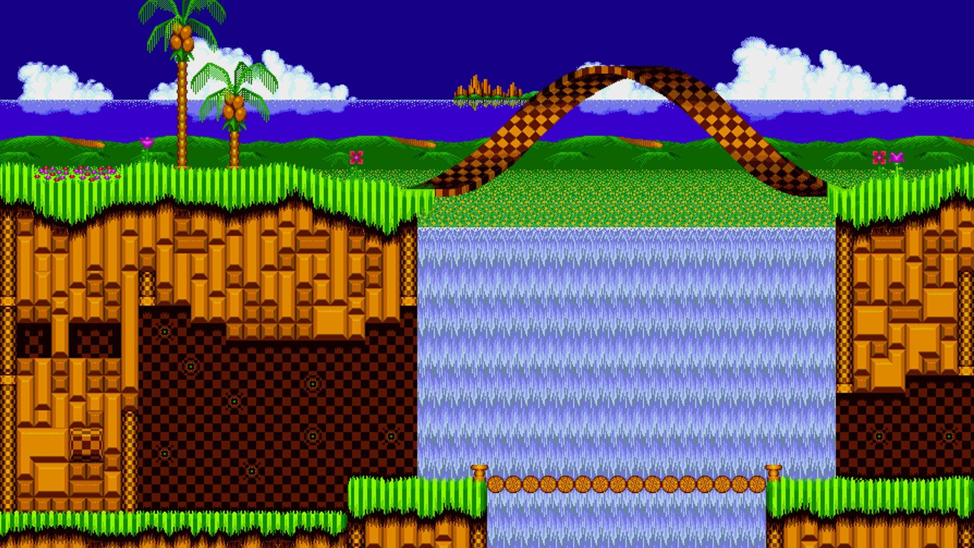 Background Retro Gaming, Green Hill Zone - Seven's Ko-fi Shop