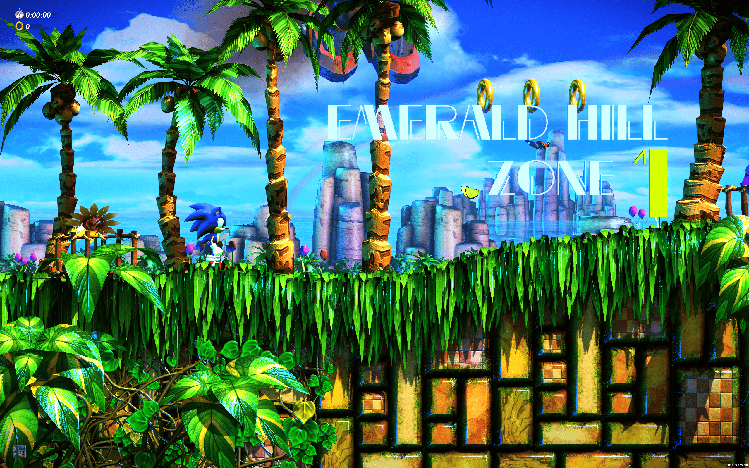 Sonic Fan Remix Hill Zone 2 HD Wallpaper • GamePhD