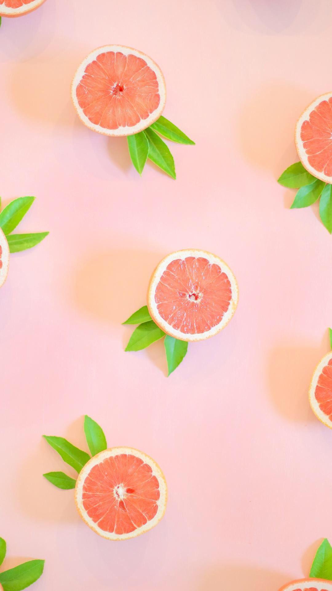 Grapefruit pattern iPhone wallpaper. iPhone Wallpaper in 2019