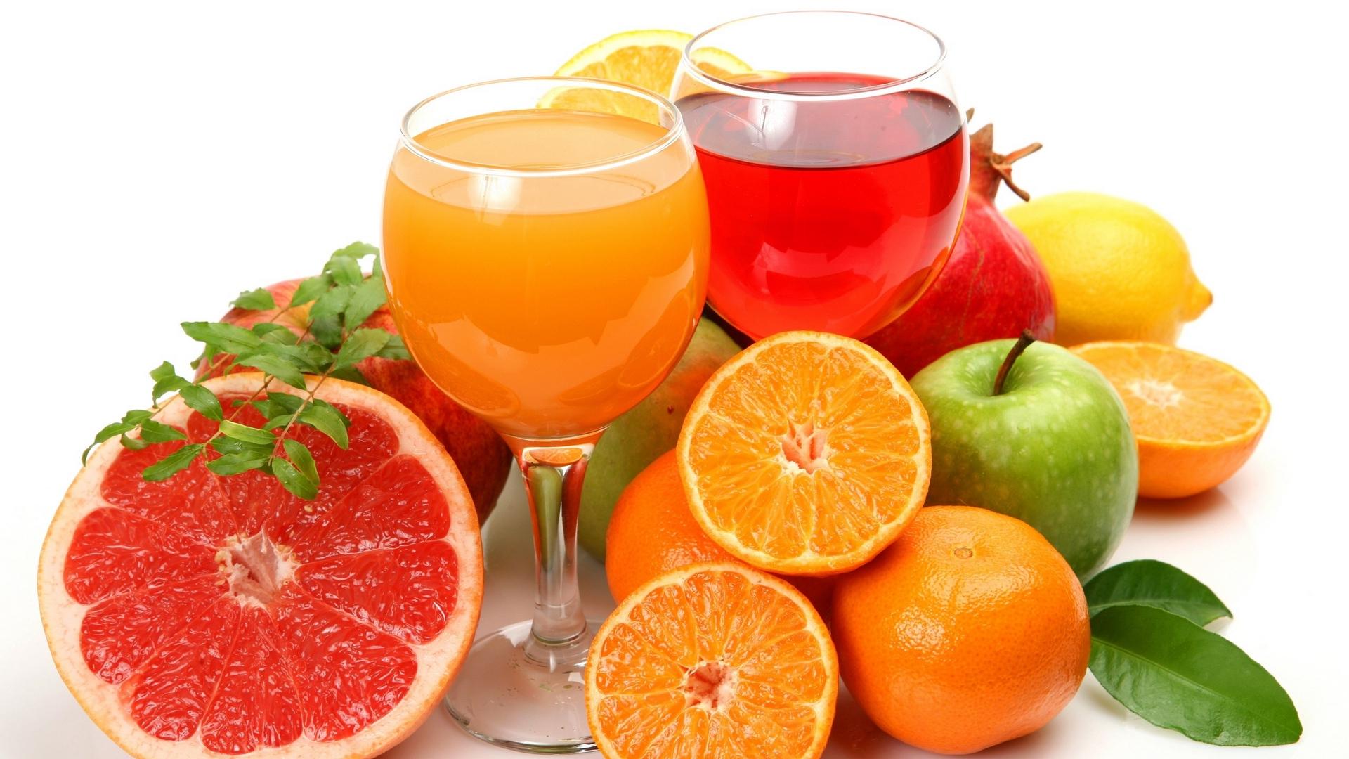 Juice Lemon Citrus Grapefruit Oranges Fruits Wallpaper
