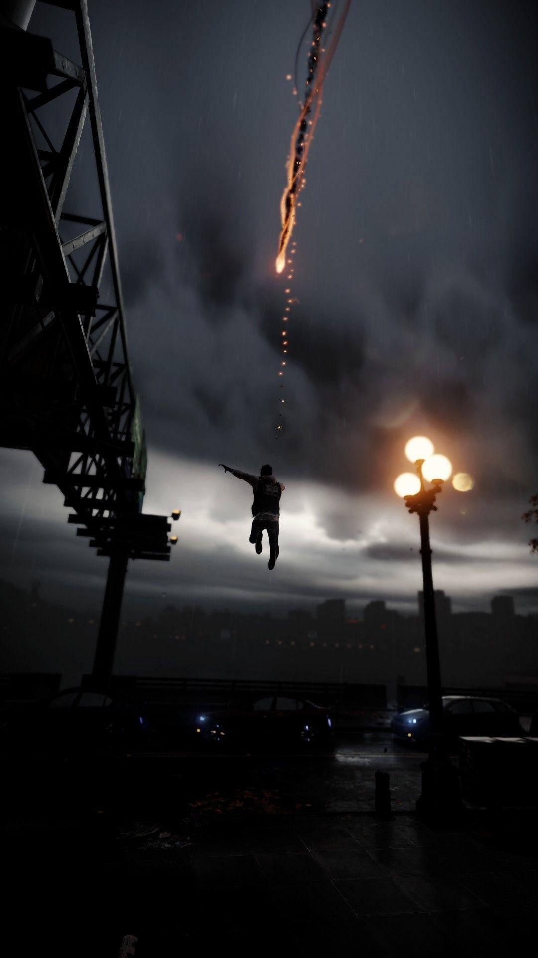 Infamous Smoke Ability Jump City iPhone 6 Plus HD Wallpaper. Phone