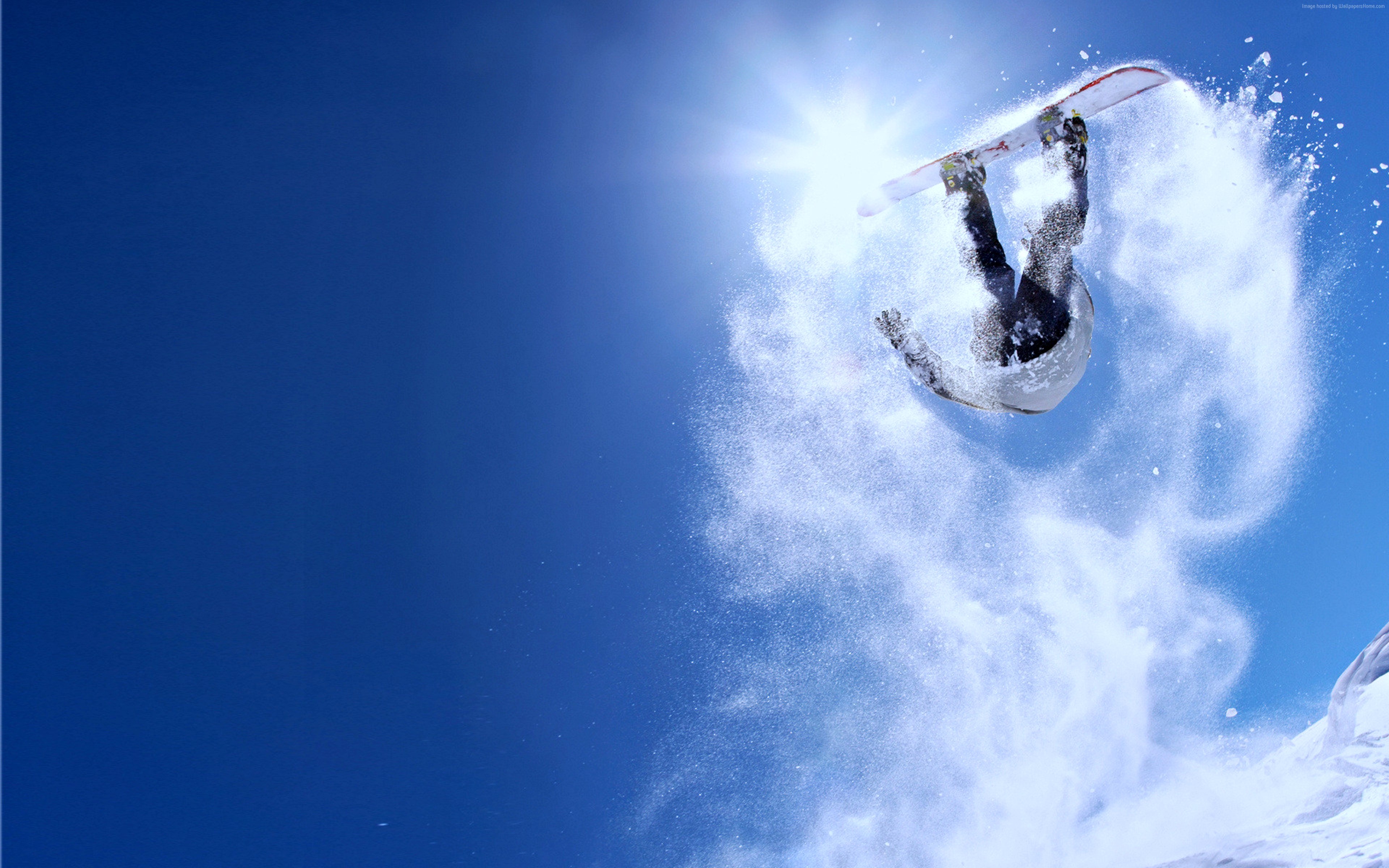 Wallpaper Extreme snowboarding, winter, jump, snow, Sport