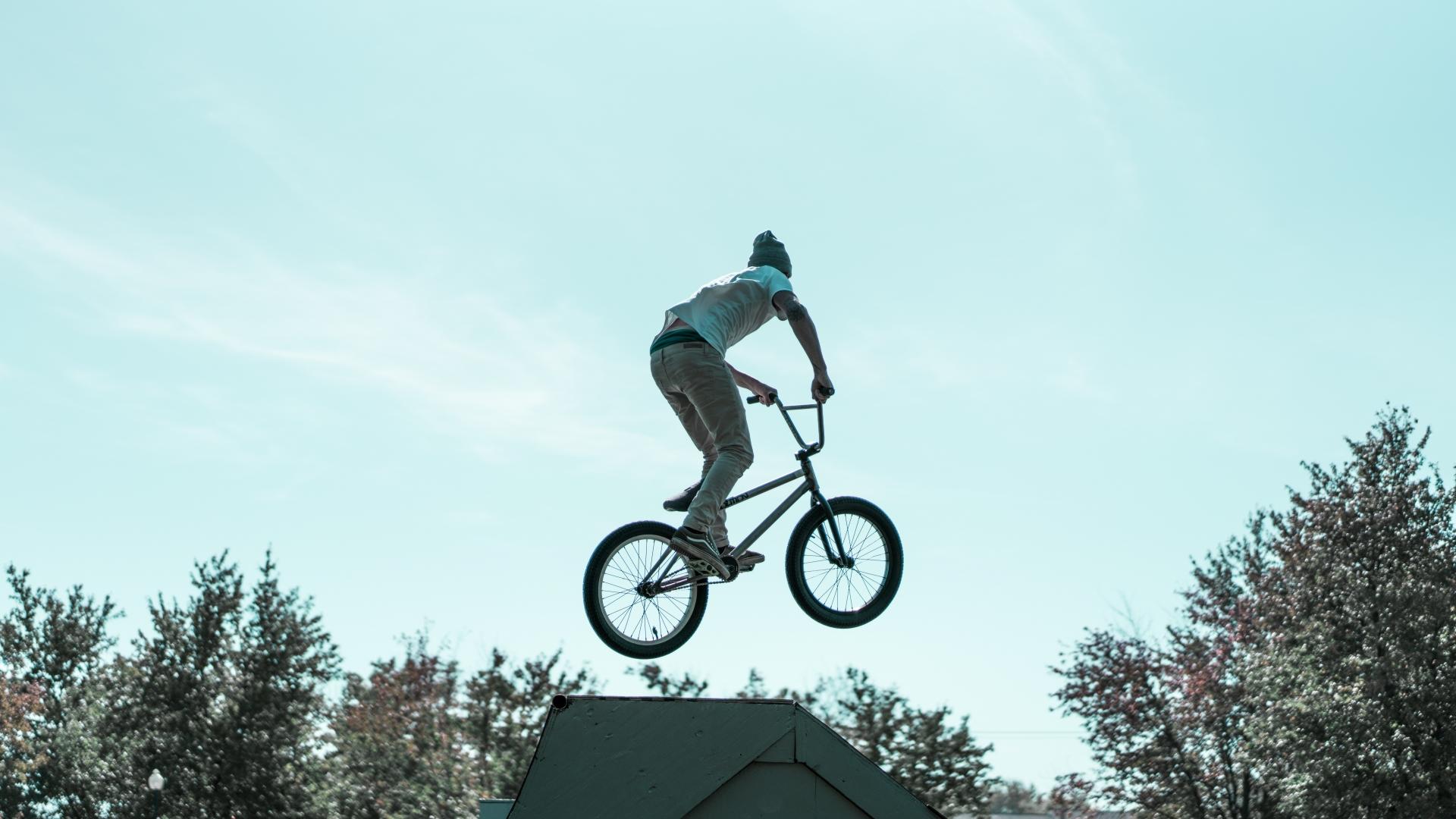 Download Biker, Trick, Jump HD 1080p wallpaper 1920x1080
