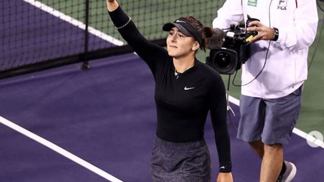 Andreescu thanks DAZN for streaming online the Indian Wells final