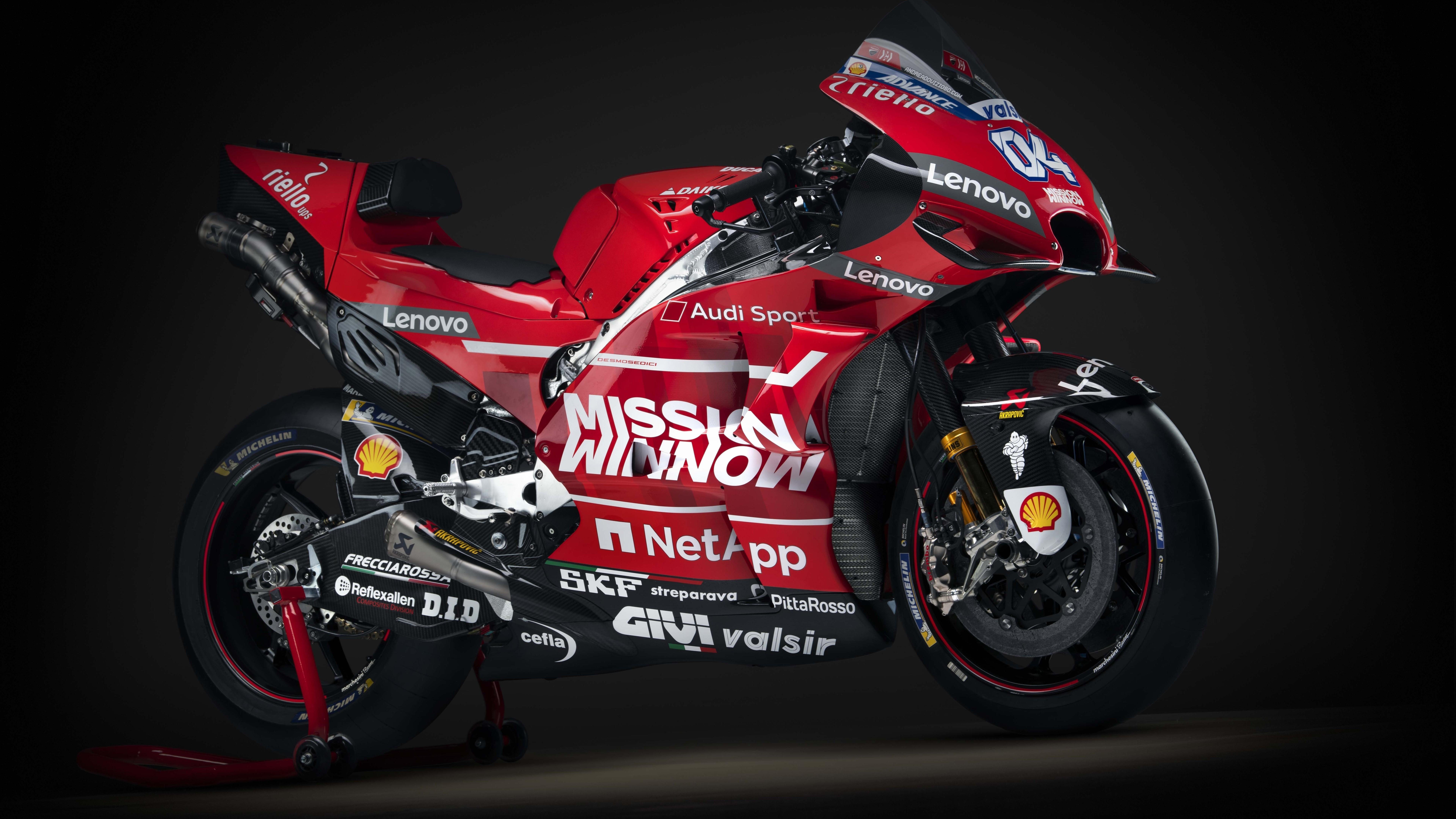 8K Wallpaper of 2019 Ducati Desmosedici GP19 Motogp Race Bike. HD