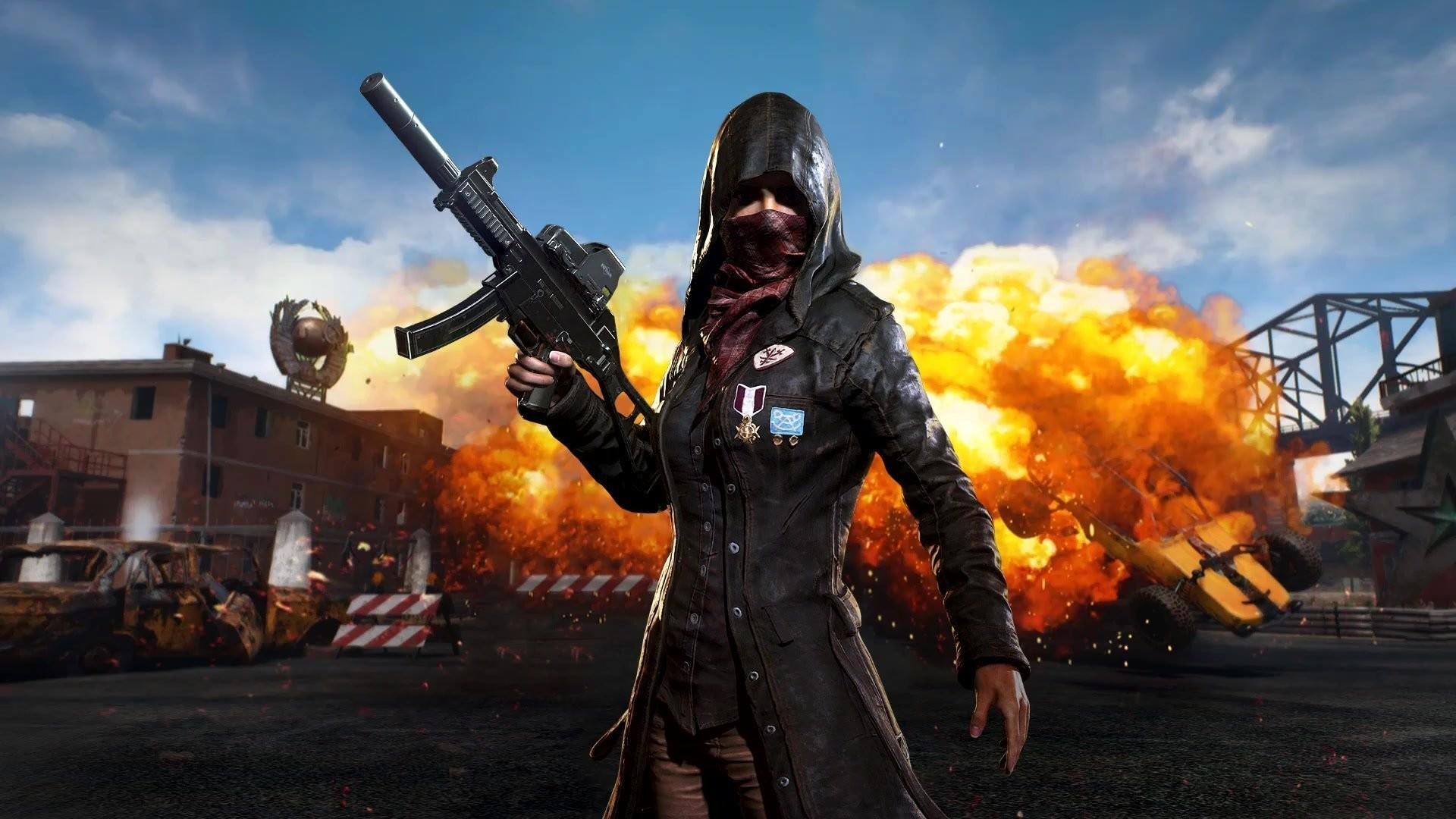 Pubg Explosion player with gun Live HD wallpaper High